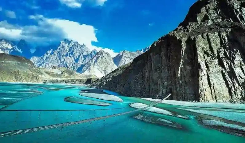 hussain suspension bridge hunza valley